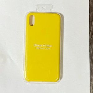New iphone Xs Max Yellow Silicone Case